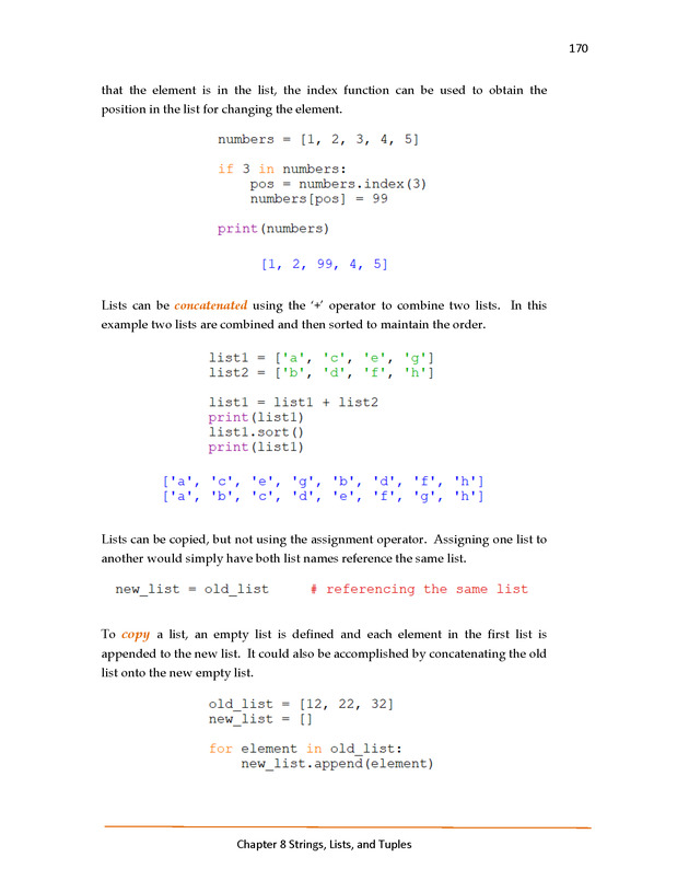 Introduction to Python Programming: Starting Out with IDLE - Strings, Lists, Dictionaries, and Sets 10